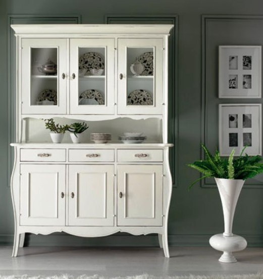 ART - W 388 - CREDENZA 3 PORTE / ART - W 389 - ALZATA VETRINA ART - W 388 - CREDENZA 3 PORTE / ART - W 389 - ALZATA VETRINA